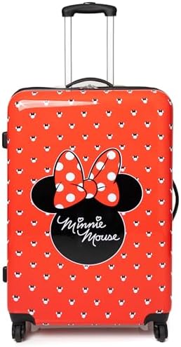 Disney Minnie Mouse Suitcase For All Ages | Red Small, Medium Or Large Options Luggage Bag with Extendable Handle | Hard Cover Carry On Trolley Cabin Case | Fun Travel Accessory Gift for Kids & Adults - Image 4