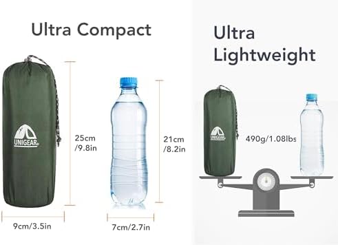 Unigear Ultralight Inflatable Sleeping Pad, Compact Air Camping Mat,Lightweight Camping Mattress for Backpacking, Hiking and Traveling - Image 5