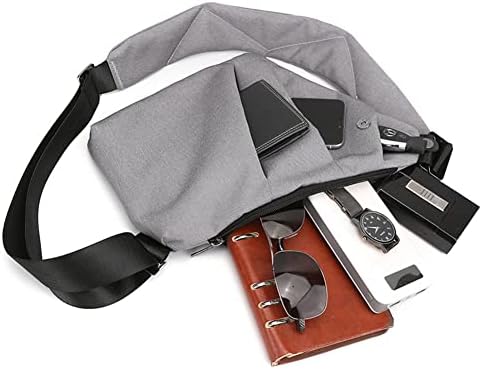 CHAMAIR Anti Theft Crossbody Bag - Women's & Men's Travel Chest Sling Bag for Work & Outdoor (Black, Right Shoulder) - Image 5