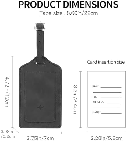 RNIEGA 2 Set Passport Covers Holder for Travel Leather Rfid Passport Wallets Holder for Mr and Mrs, Brown+Black - Image 7