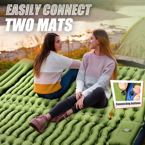 Yuzonc Camping Sleeping Pad, Ultralight Inflatable Camping Mat with Pillow Built-in Foot Pump Portable Inflatable Sleeping Pads Compact for Outdoor Camping, Backpacking, Hiking, Tents - Image 6
