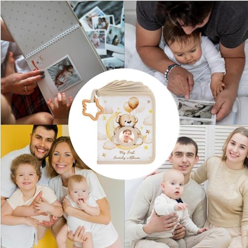 Family Album, Baby Pictures, Soft Pages Safe Corners Lightweight Build Memory Keeper, First Album for Home, Bedroom, Travel, Cribs, Strollers 7.3x5.5 Inches - Image 7