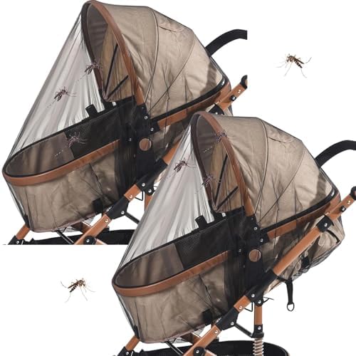 Baby Net - 2X Bassinet Net | 380DPI Mesh Breathable Lightweight Travel-Friendly Sun Protection For Outdoor Camping Strolling Nursery Car Travel Backpacking Hiking Balcony Protection - Image 8