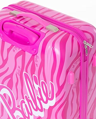 Barbie Suitcase for All Ages | Pink Small, Medium Or Large Options Luggage Bag with Extendable Handle | Doll Logo Hard Cover Carry On Trolley Cabin Case | Fun Travel Accessory Gift for Kids & Adults - Image 8