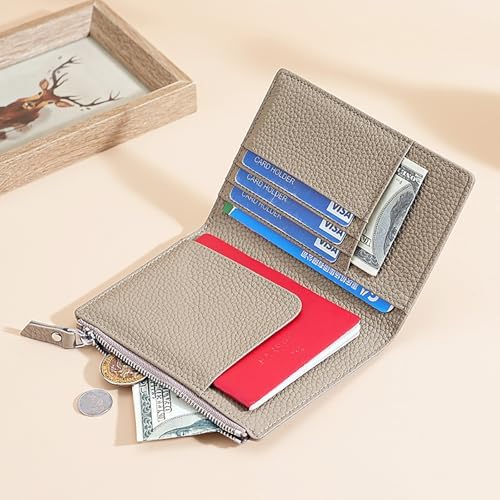 Passport Holder Cover, RFID Blocking PU Leather Passport Travel Wallet with Card Slots for Men Women (Black) - Image 3