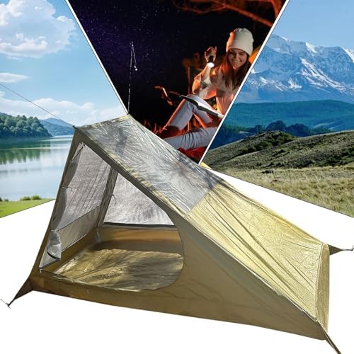 1 Person Tent, Portable Lightweight Tent, Camping Shelter Breathable Sleeping Bag, Outdoor Travel, Camp Bedding for Hiking, Road Trips, Adventures, 82.68x35.43x47.24 Inches - Image 6
