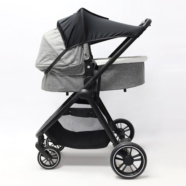 iNszkoos Universal Fit Baby Pushchair Sun Shade Cover Elastic Soft UV Protection Travel Stroller Canopy Foldable Lightweight Pram Sunshade Infant Sun Covers Travel Essentials, Black - Image 8