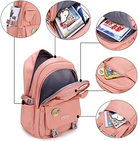Makukke School Backpack for Women, Laptop Backpack 15.6 Inch College School Bag Anti Theft Travel Daypack Bookbag for Girls - Image 3