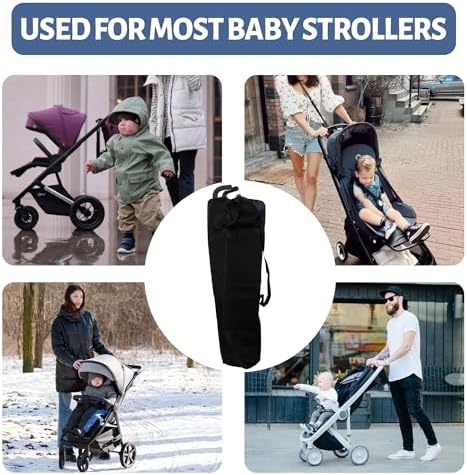 Vierone 1Pcs Stroller Bag Made of Oxford Material Travel Stroller Bag Lightweight Waterproof and Tear Resistant Easy to Carry and Store Stroller Travel Bag Suitable for Most Baby Strollers - Image 5