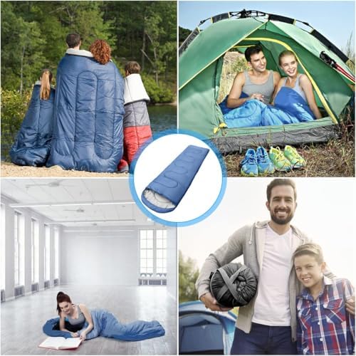WOVOKA Sleeping Bag for Adults 3-Season - Ultra-Light & Warm, Waterproof Camping Sleeping Bag, Lightweight with Compact Bag for Backpacking, Hiking, Travel - Image 7