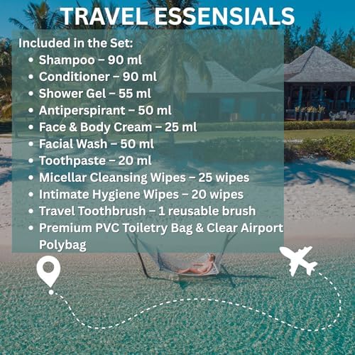 Travel Toiletries Set for Women –13-Piece Mini Travel Size Toiletries Set, TSA Approved, Leak-Proof Travel Bag, Perfect Mini Toiletries Kit Set for Holiday or Hospital Over Night Stay - Image 2