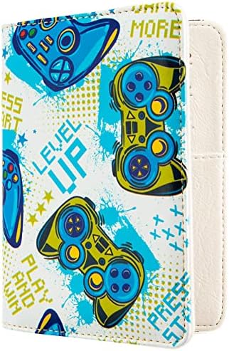 AIRMORS passport Holder,Rfid Blocking Travel Wallet Credit Card Case Cute Passport cover for Women/Men,Boys Girls Travel Essentials, Game, Cute - Image 7