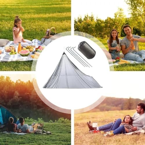 Mosquito Netting for Camping with Carry Bag Large Size 220X120cm Compact And Lightweight Protection for Camping accessories, Travel, Adult Tent Bed,Sleeping Bags - Image 5