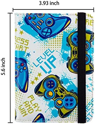 AIRMORS passport Holder,Rfid Blocking Travel Wallet Credit Card Case Cute Passport cover for Women/Men,Boys Girls Travel Essentials, Game, Cute - Image 4