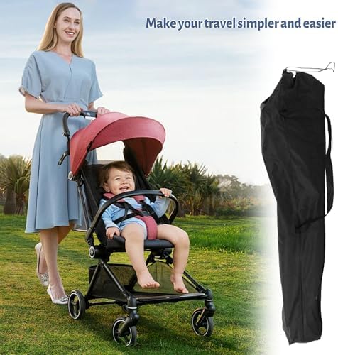 Vierone 1Pcs Stroller Bag Made of Oxford Material Travel Stroller Bag Lightweight Waterproof and Tear Resistant Easy to Carry and Store Stroller Travel Bag Suitable for Most Baby Strollers - Image 6