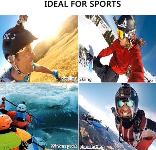 YHTSPORT Helmet Adhesive Mounts Kit Flat and Curved, 26 Pcs Helmet Mounting Accessories for Gopro, 3M Sticky Pads + Adhesive Buckle Mount Screw Accessories for Gopro and Other Action Camera - Image 6