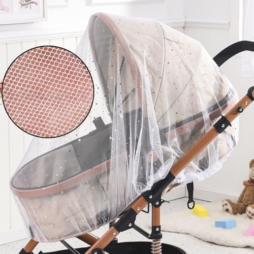 Bexdug Net For Crib - Stroller Mesh Cover | 2X Full Coverage Lightweight Portable Sun Protection For Outdoor Strolling Nursery Crib Car Travel Backpacking Hiking Balcony - Image 7