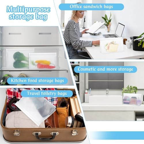 4 Pcs Tsa Approved Toiletry Bag Quart Size Travel Bag Leakproof Clear Toiletry Bags For Toiletries Reusable Security Regulations Waterproof & Leakproof For Toiletries - Image 7