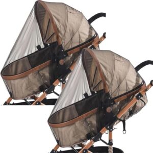 Baby Net - 2X Bassinet Net | 380DPI Mesh Breathable Lightweight Travel-Friendly Sun Protection For Outdoor Camping Strolling Nursery Car Travel Backpacking Hiking Balcony Protection