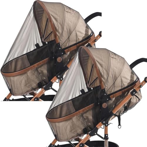 Baby Net - 2X Bassinet Net | 380DPI Mesh Breathable Lightweight Travel-Friendly Sun Protection For Outdoor Camping Strolling Nursery Car Travel Backpacking Hiking Balcony Protection