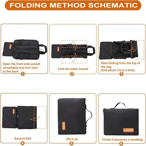 YANHUAKEKE Stroller Travel Bag Compatible with GB Pockit and GB Pockit Air Plus All Terrain, Lightweight Stroller Travel Backpack for Airplane(Black), Black-1, Practical Travel Bag - Image 4