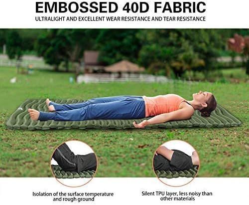 Unigear Ultralight Inflatable Sleeping Pad, Compact Air Camping Mat,Lightweight Camping Mattress for Backpacking, Hiking and Traveling - Image 8