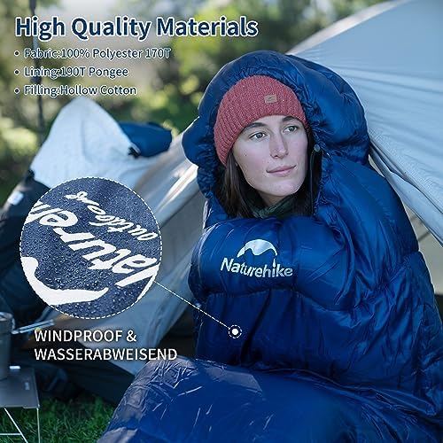 Naturehike Mummy Sleeping Bag Ultra Lightweight for Adults, Warm for 3-4 Season, Waterproof, for Indoor, Camping, Hiking, Mountaineering, Traveling, Backpacking, Festivals, Outdoor - Image 7
