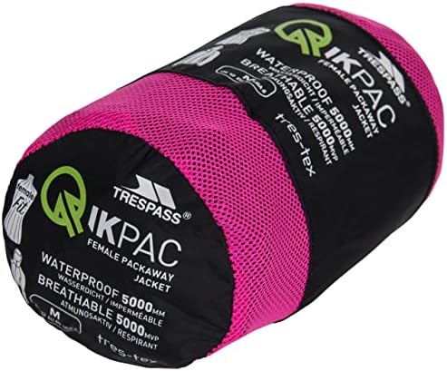 Trespass Women's Waterproof Packaway Jacket Qikpac - Image 8