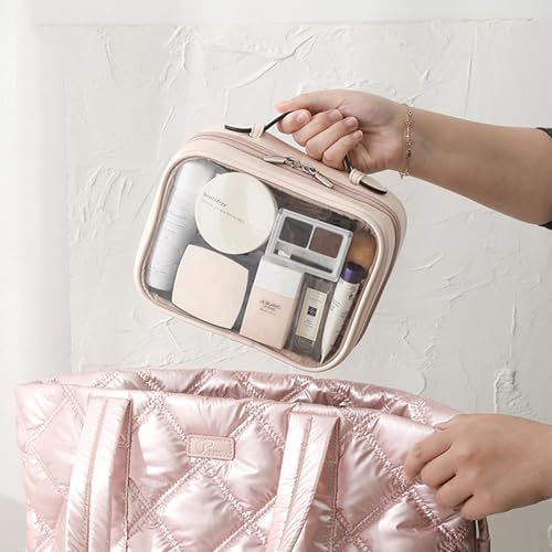 Linpr TSA Approved Toiletry Bag, Pink, S, Simple - Image 6