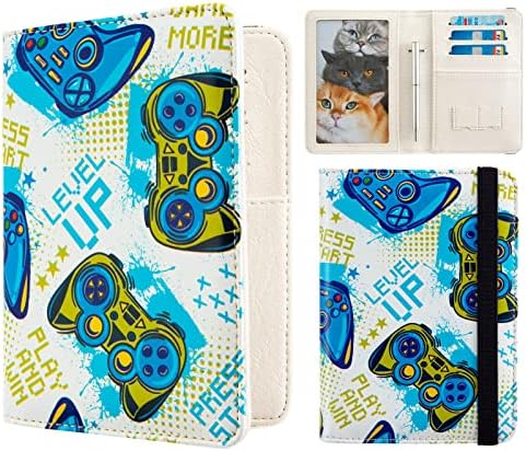 AIRMORS passport Holder,Rfid Blocking Travel Wallet Credit Card Case Cute Passport cover for Women/Men,Boys Girls Travel Essentials, Game, Cute